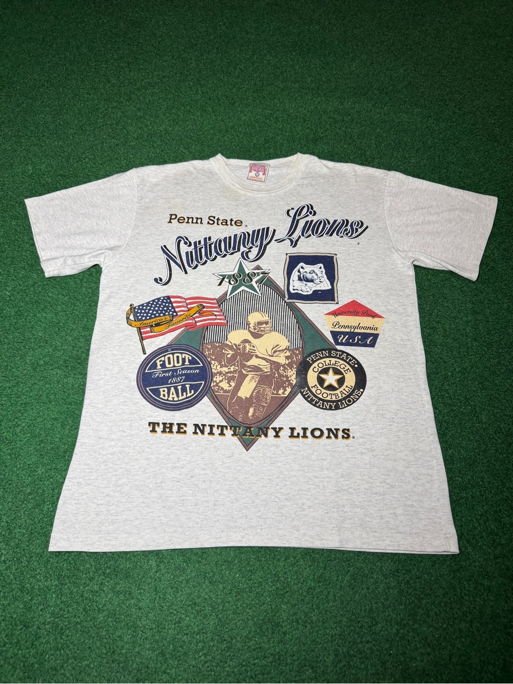 Penn State Nittany Lions Vintage T Shirt 90s College Football Medium Oversized